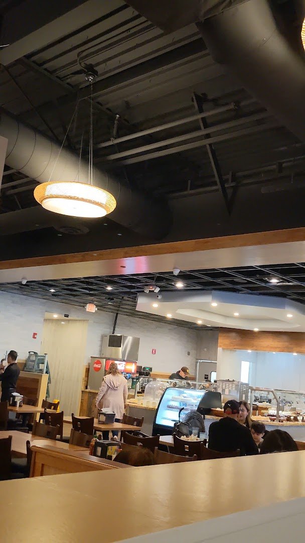 Dessert section beside the main buffet stations.