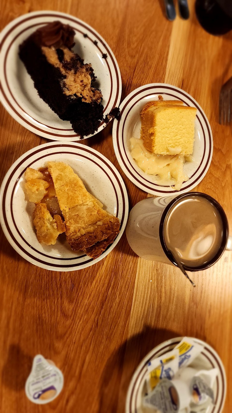 Different Desserts Pastries with Coffee